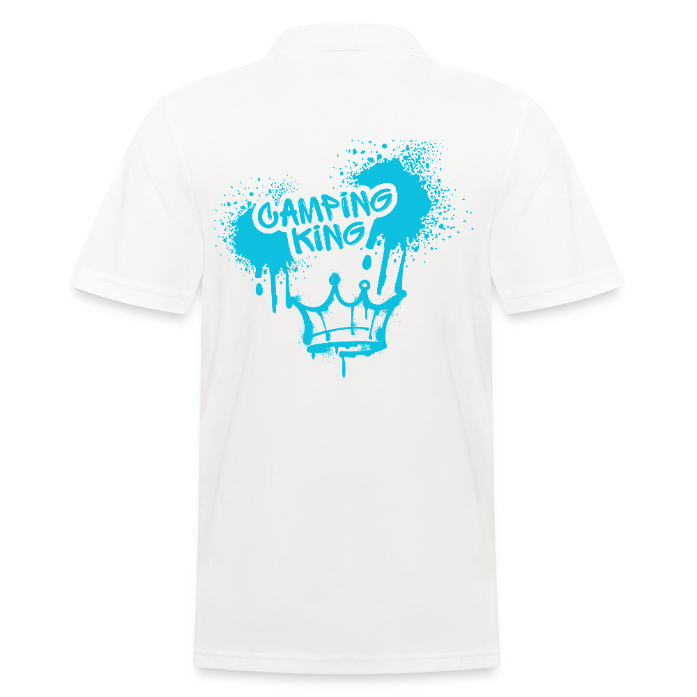 CAMPING KING | Männer Poloshirt - Weiß