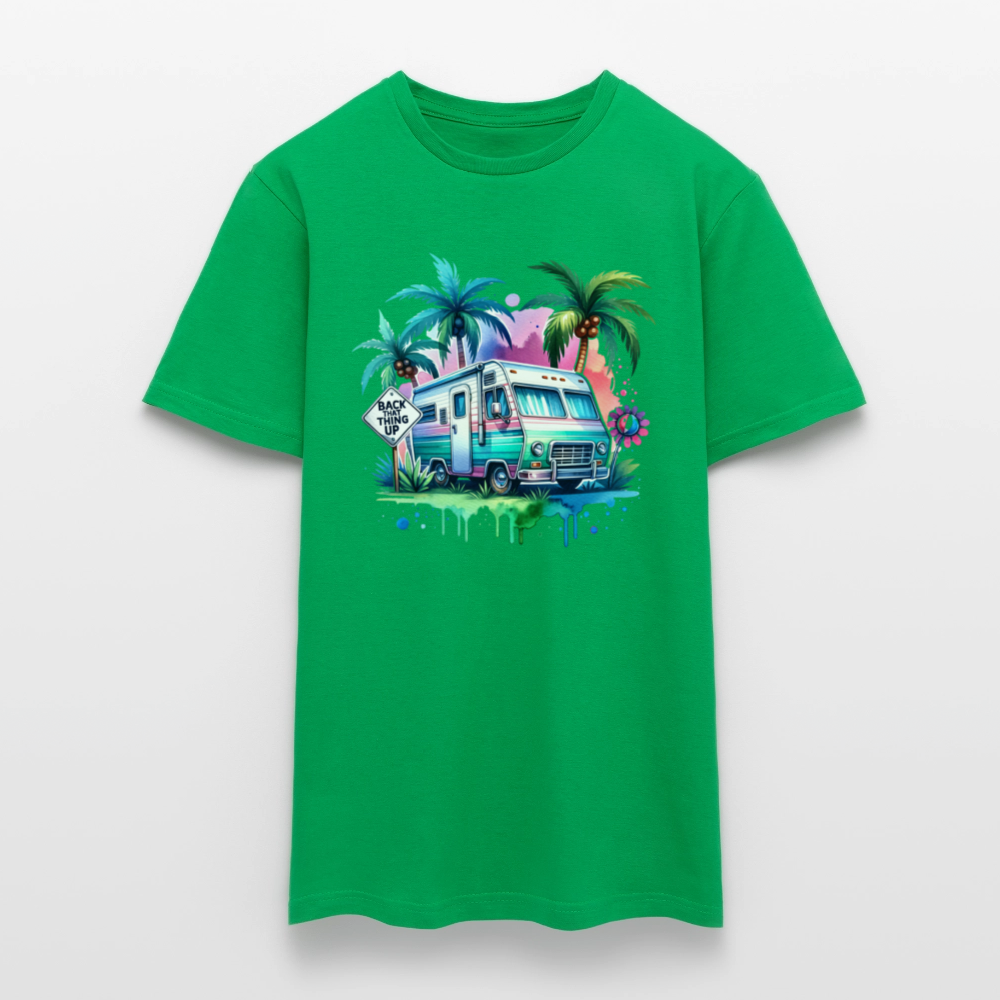 Wohnmobil unter Palmen | Männer T-Shirt - Kelly Green