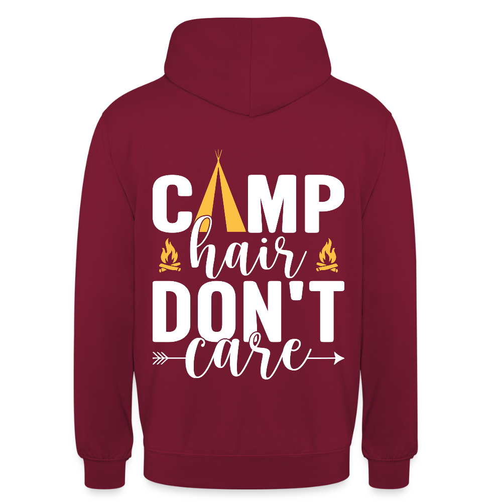 CAMP HAIR DON´T CARE | Unisex Hoodie - Bordeaux