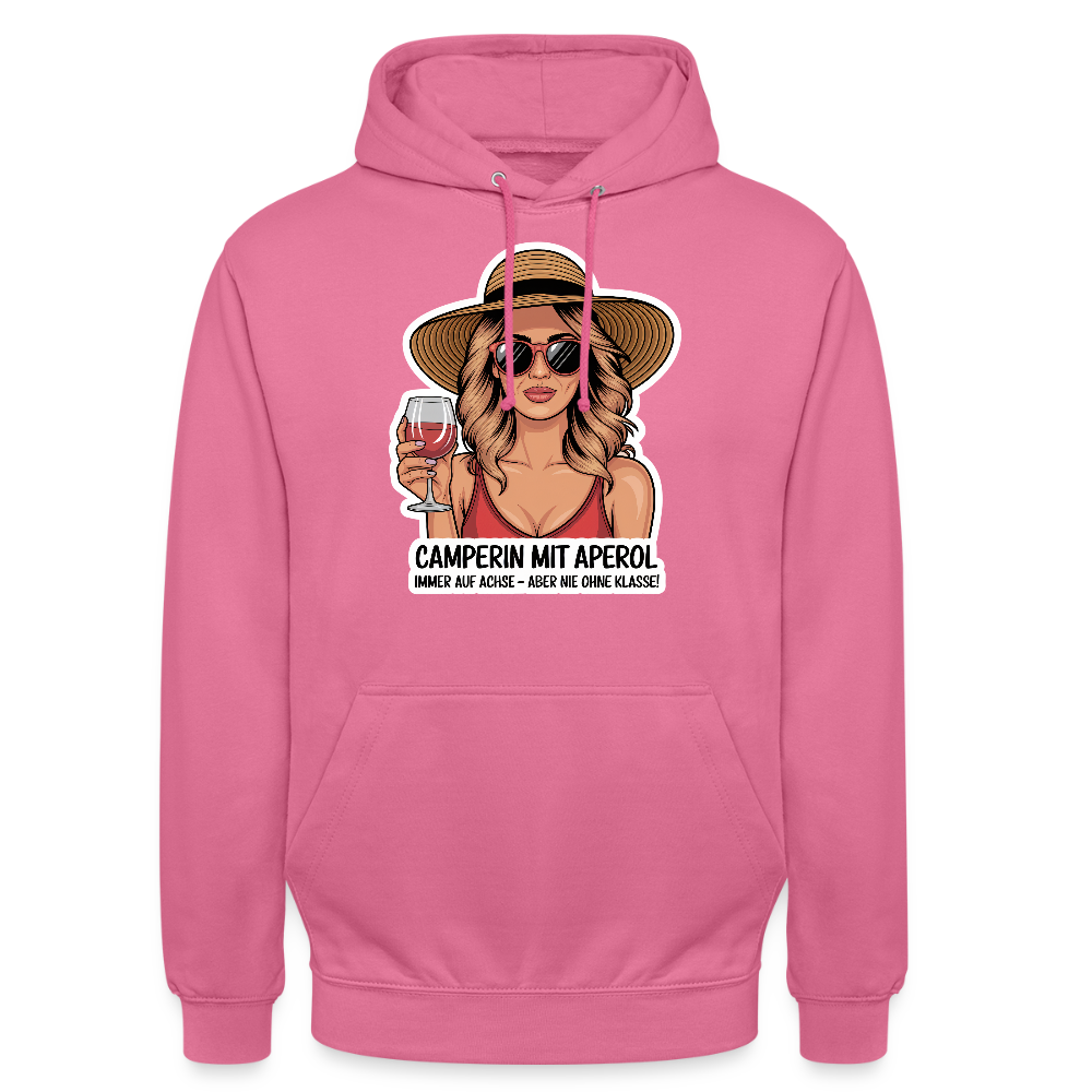Camperin mit Aperol I Unisex Hoodie - Pink