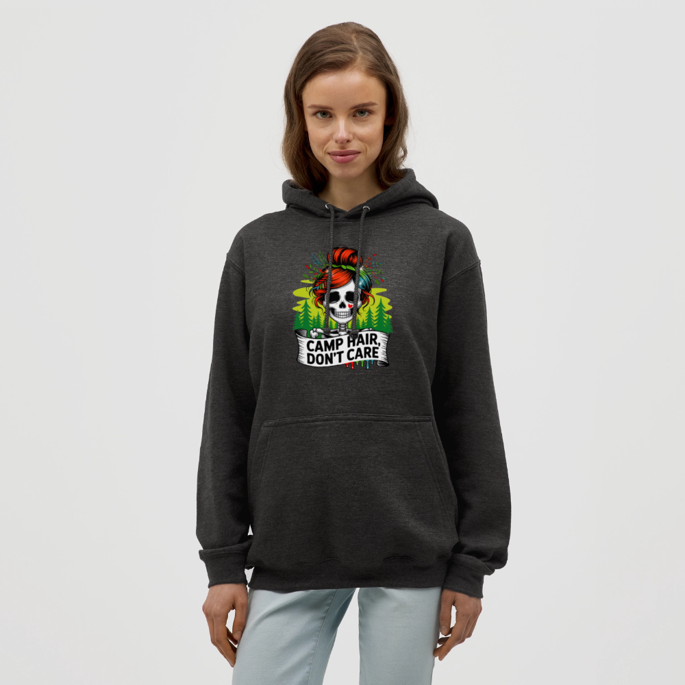 CAMP HAIR, DON´T CARE | Unisex Hoodie - Anthrazit