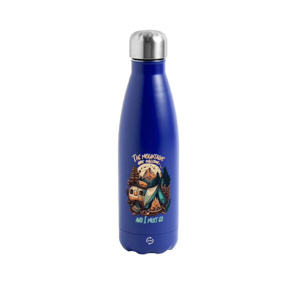 THE MOUNTAINS ARE CALLING | Thermosflasche 500 ml - Dunkelblau 
