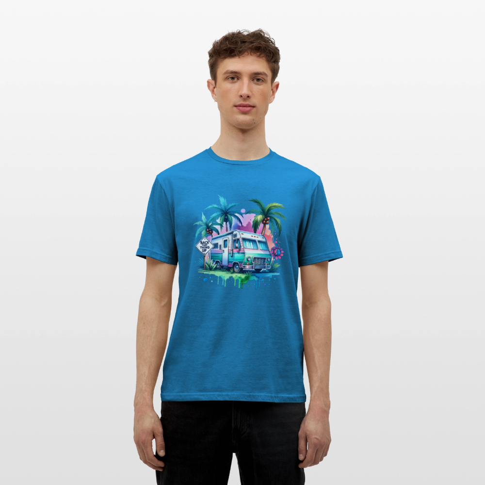Wohnmobil unter Palmen | Männer T-Shirt - Royalblau