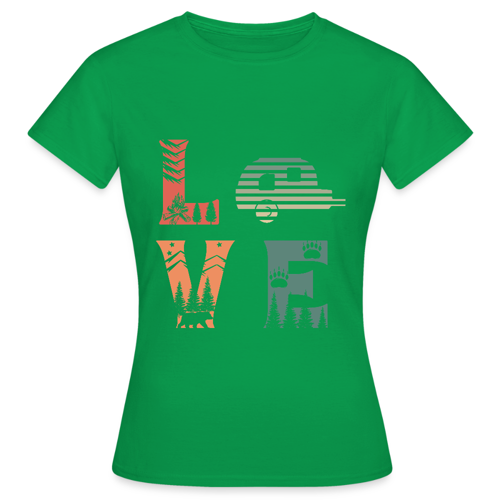 LOVE | Frauen T-Shirt - Kelly Green