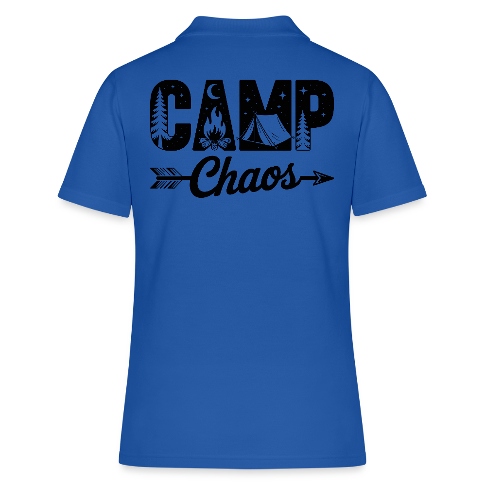 CAMP CHAOS | Frauen Polo Shirt - Royalblau