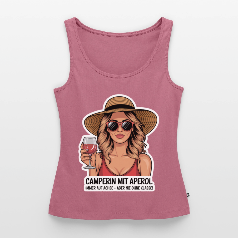 Camperin mit Aperol I Frauen Tank Top - Mauve