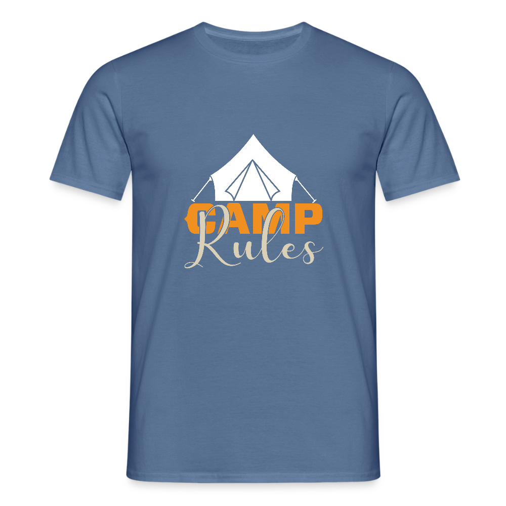 CAMP RULES | Männer T-Shirt - Taubenblau 