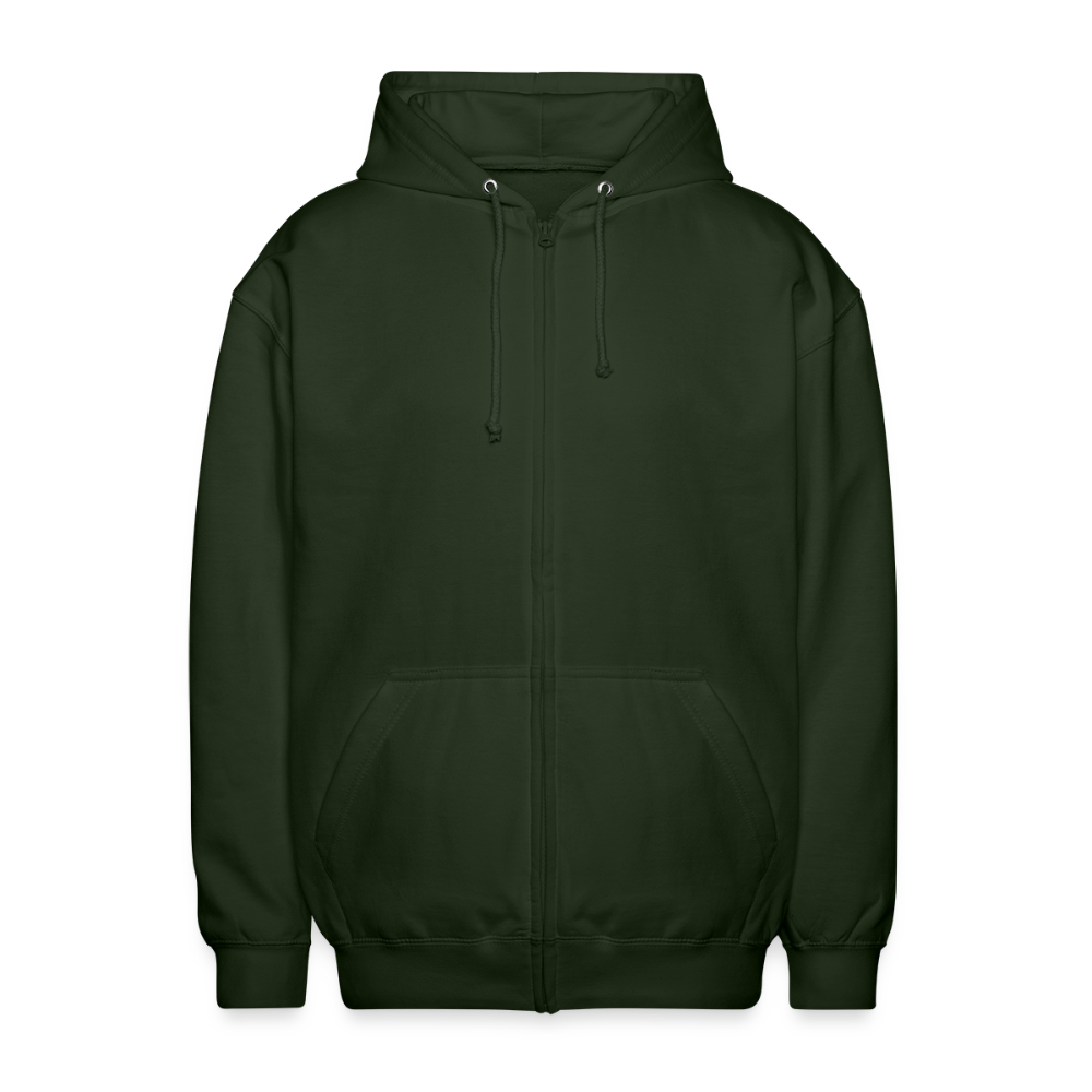 Mein Navi sagt geradeaus ins Abenteuer! | Unisex Kapuzenjacke - Forstgrün 