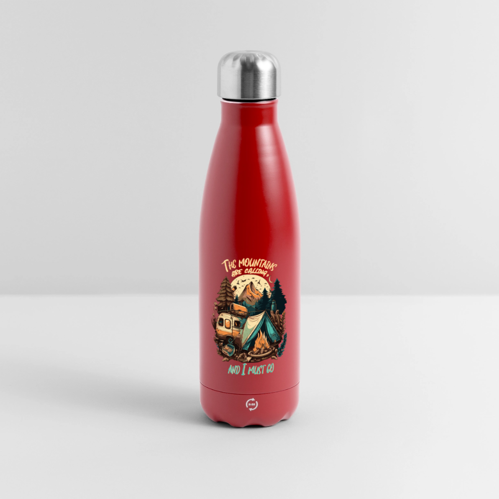 THE MOUNTAINS ARE CALLING | Thermosflasche 500 ml - Rot