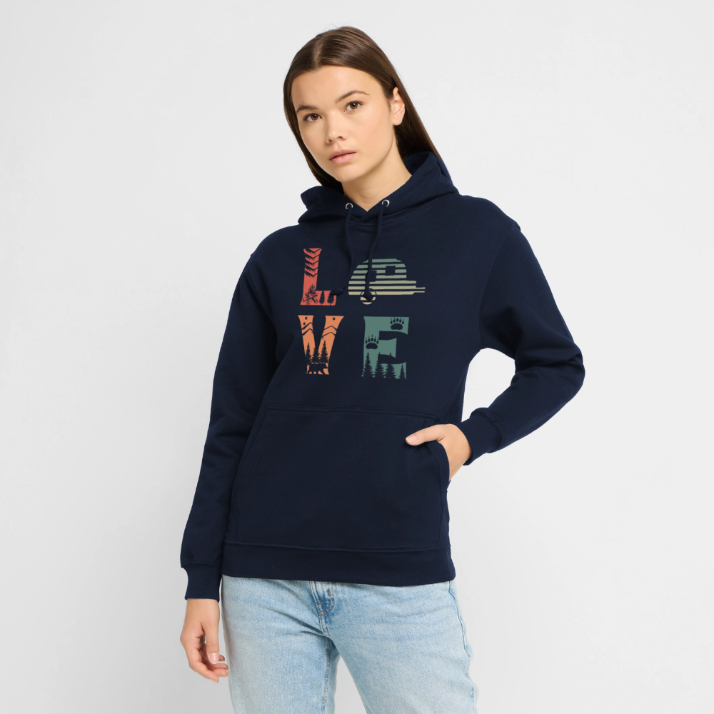 LOVE | Unisex Hoodie - Navy