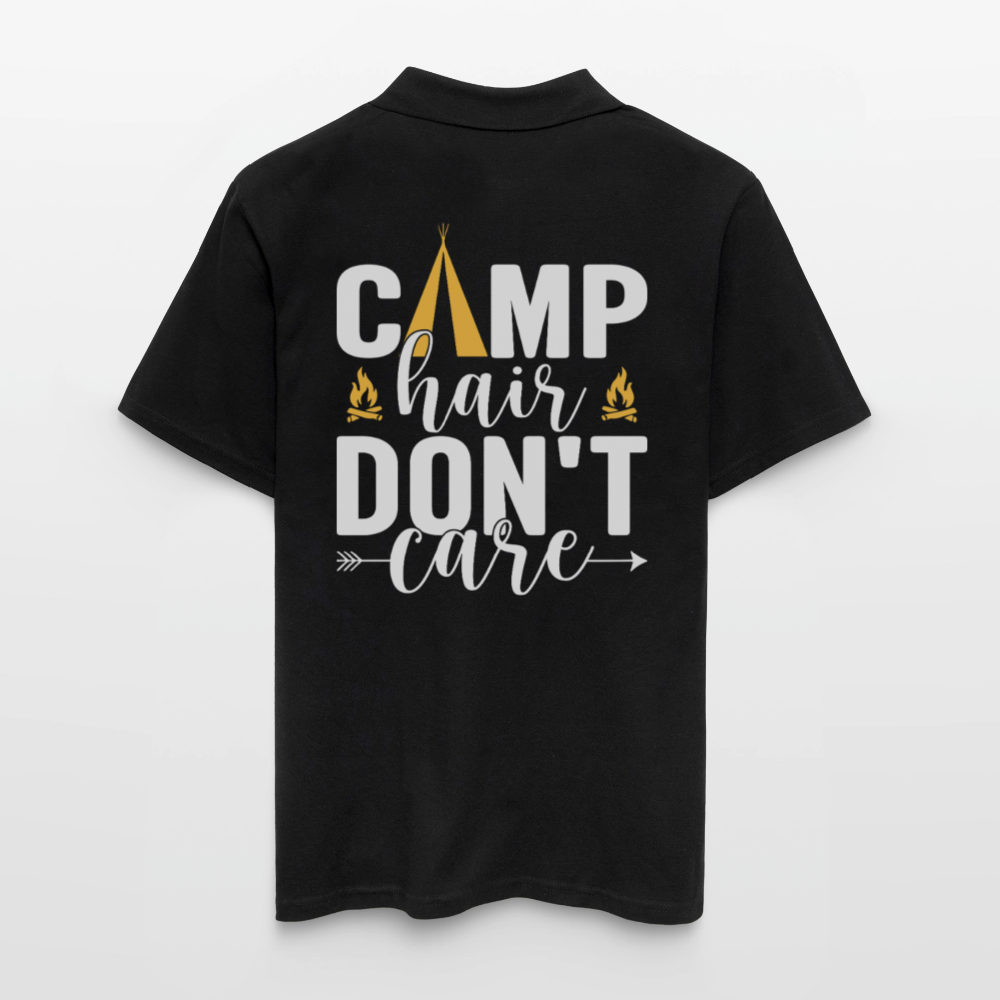 CAMP HAIR DON´T CARE | Männer Poloshirt - Schwarz