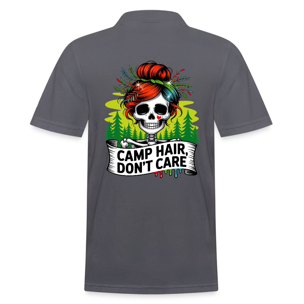 CAMP HAIR, DON´T CARE | Männer Poloshirt - Anthrazit