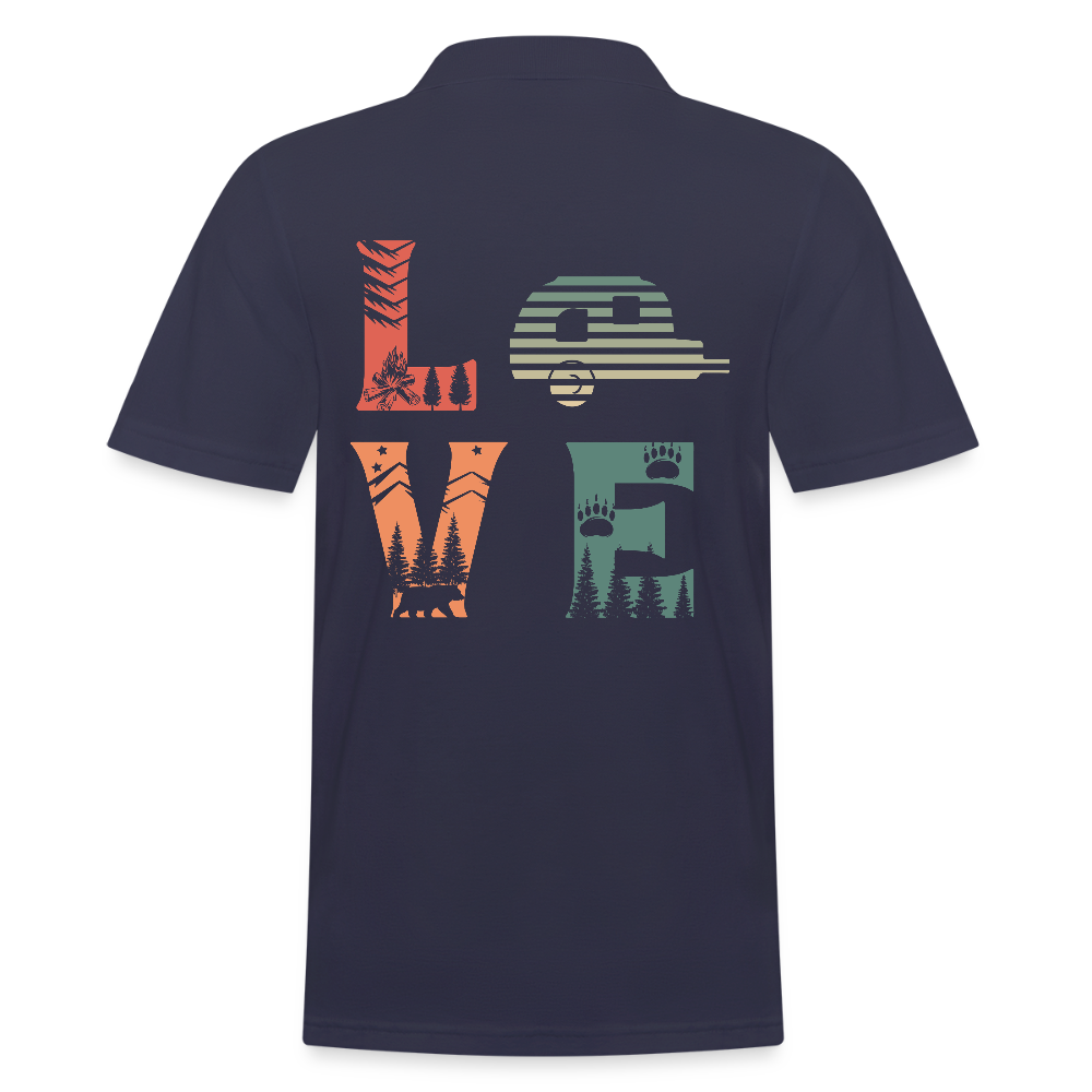 LOVE | Männer Poloshirt - Navy