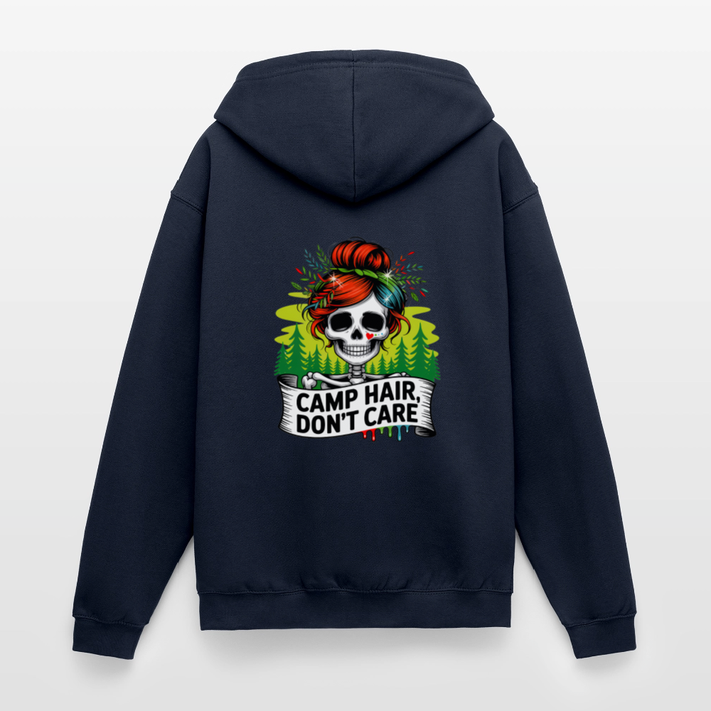 CAMP HAIR, DON´T CARE | Unisex Kapuzenjacke - Navy