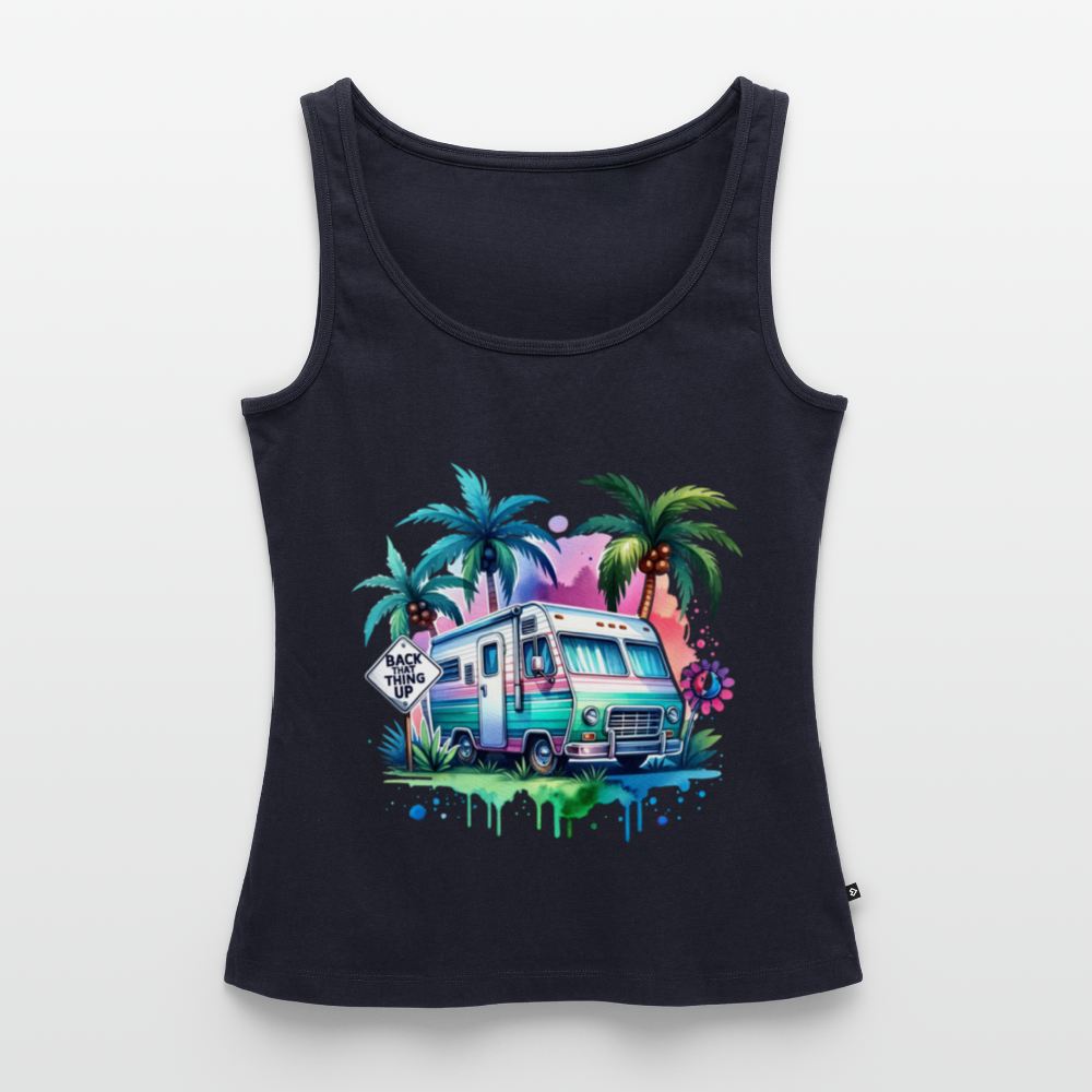 Wohnmobil unter Palmen | Frauen Premium Tank Top - Navy