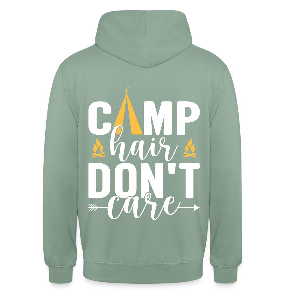 CAMP HAIR DON´T CARE | Unisex Hoodie - Graugrün
