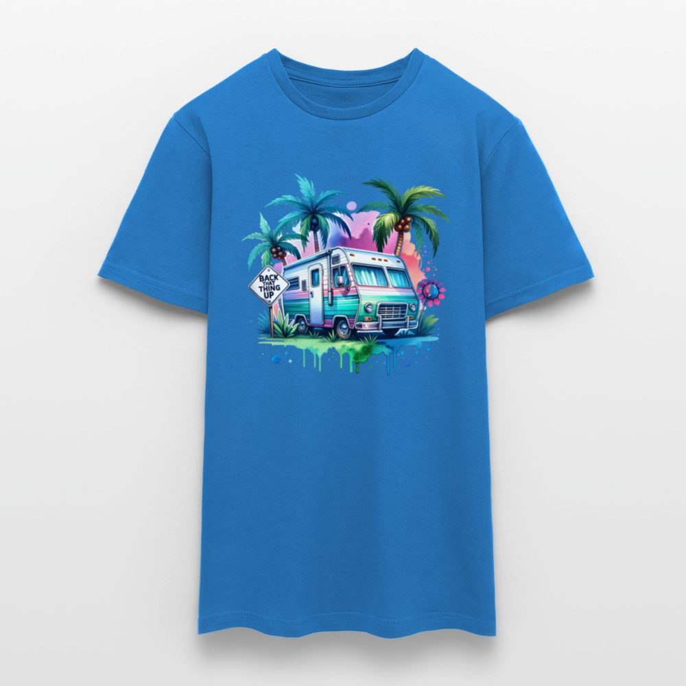Wohnmobil unter Palmen | Männer T-Shirt - Royalblau