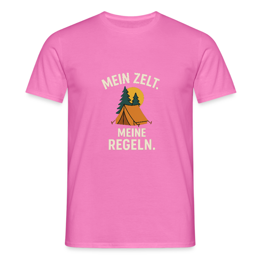 Mein Zelt. Meine Regeln. | Männer T-Shirt - Pink