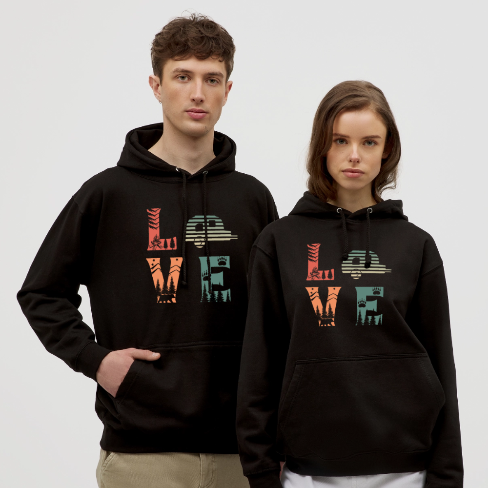 LOVE | Unisex Hoodie - Schwarz