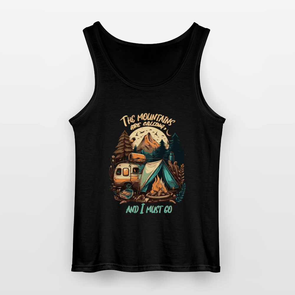 THE MOUNTAINS ARE CALLING | Gildan Männer Tank Top - Schwarz