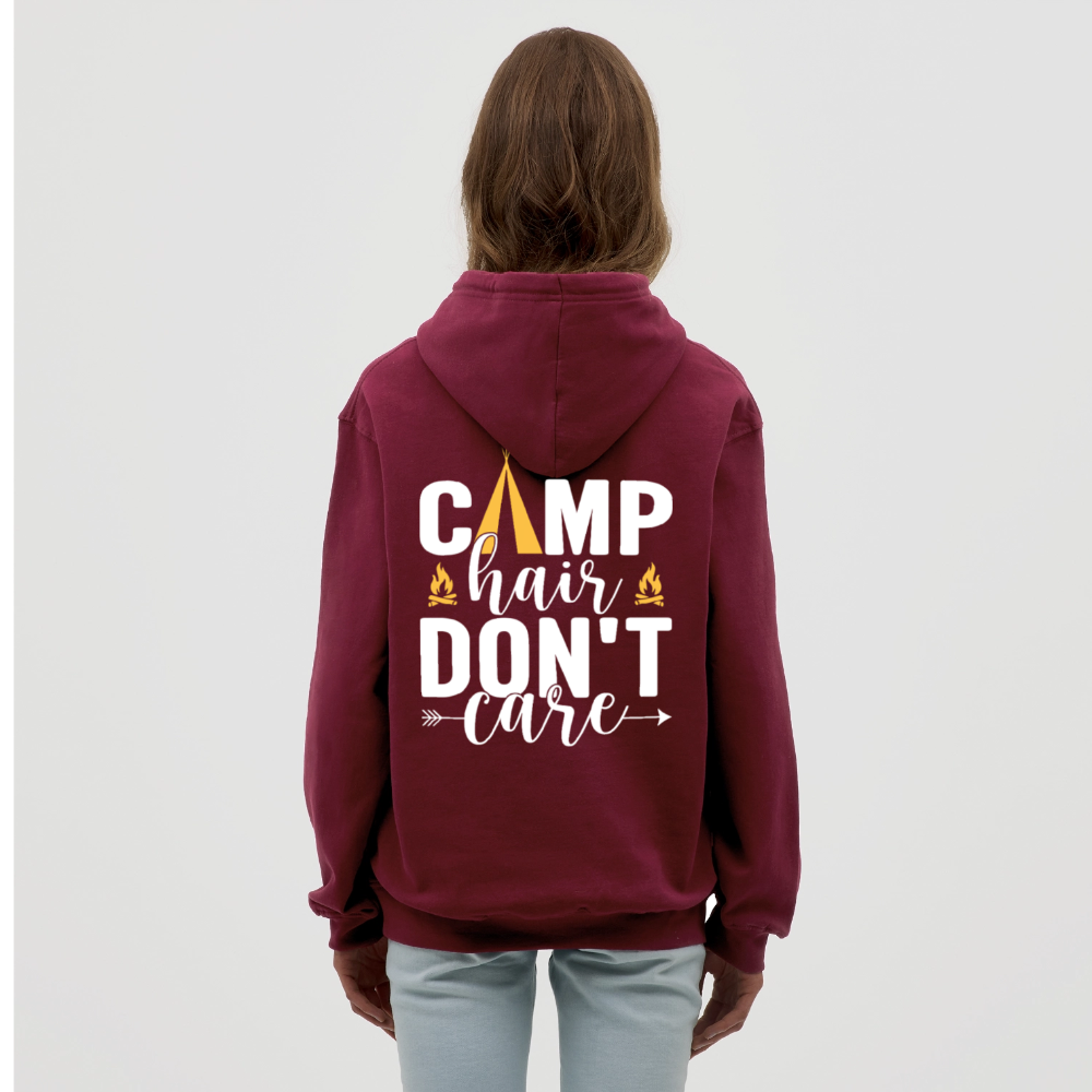 CAMP HAIR DON´T CARE | Unisex Hoodie - Bordeaux