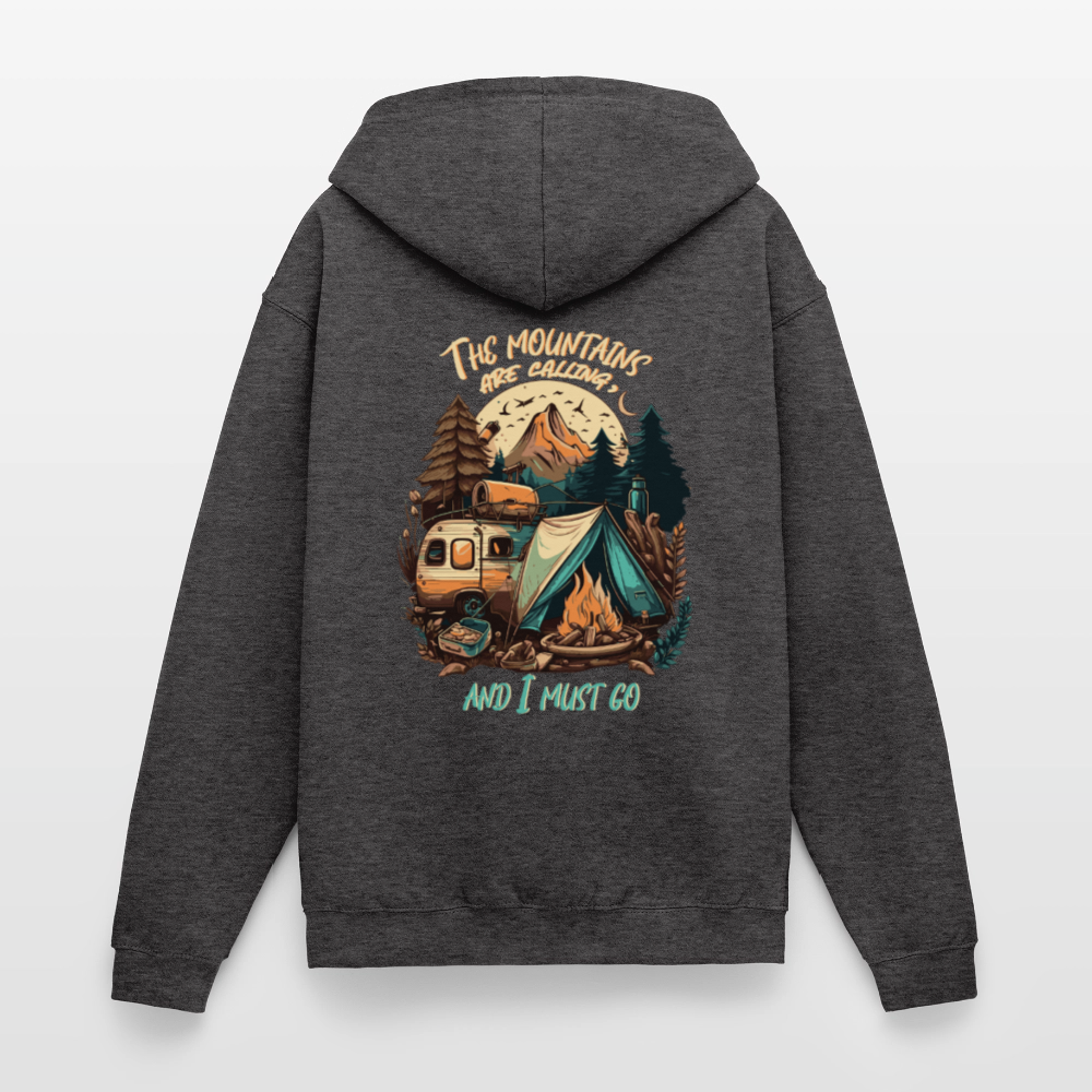 THE MOUNTAINS ARE CALLING | Unisex Kapuzenjacke - Anthrazit