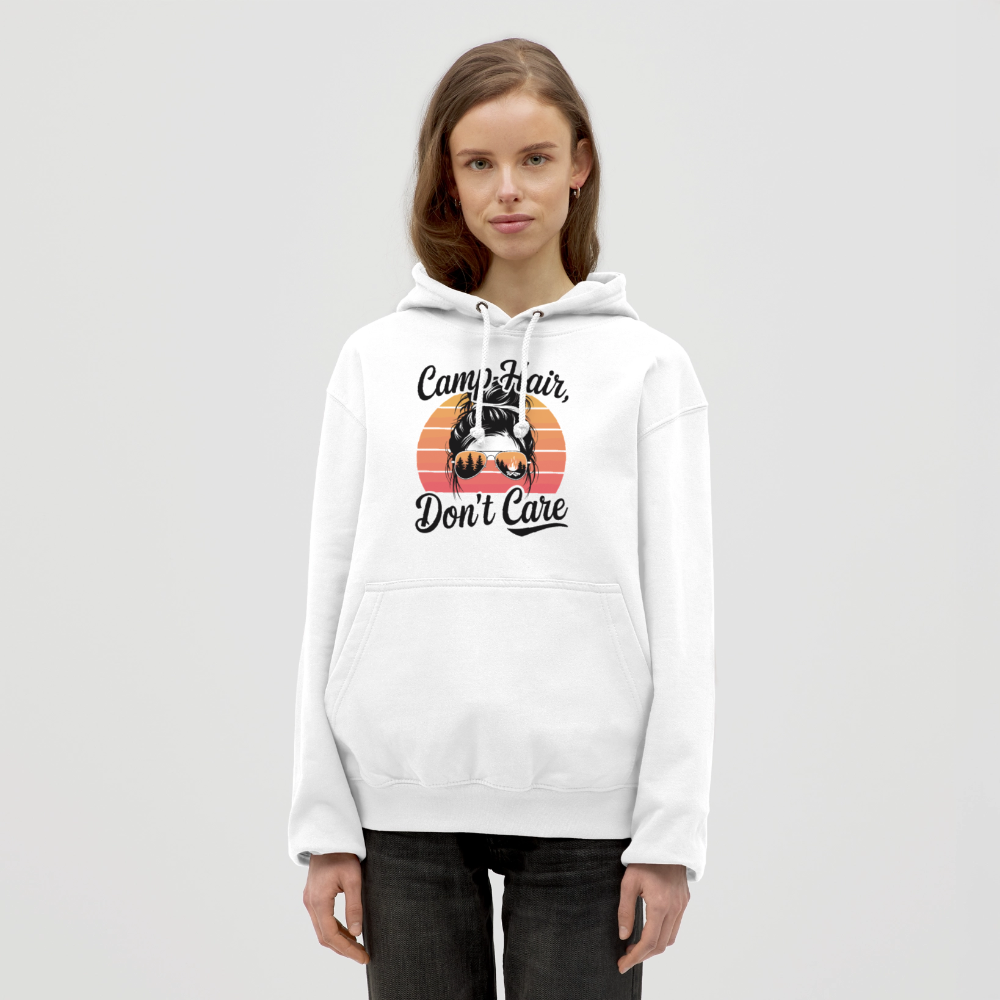 CAMP HAIR, DON´T CARE | Unisex Hoodie - Weiß