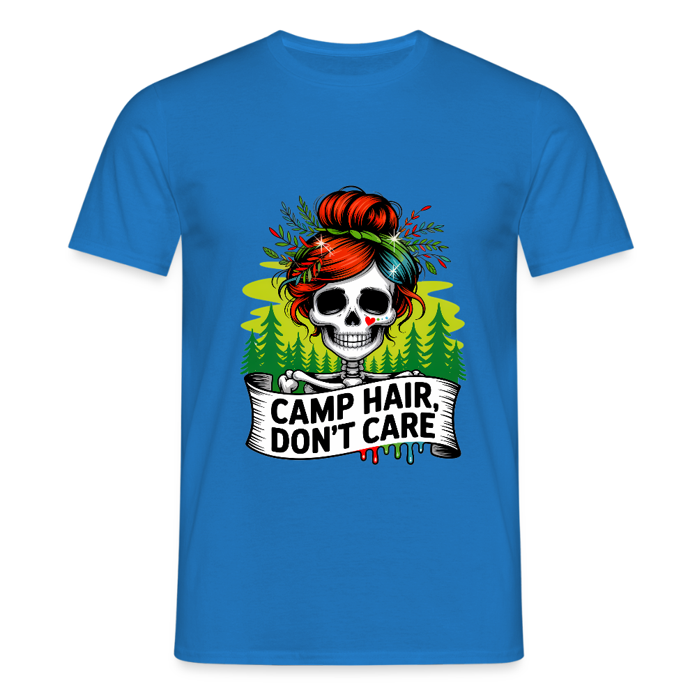 CAMP HAIR, DON´T CARE | Männer T-Shirt - Royalblau
