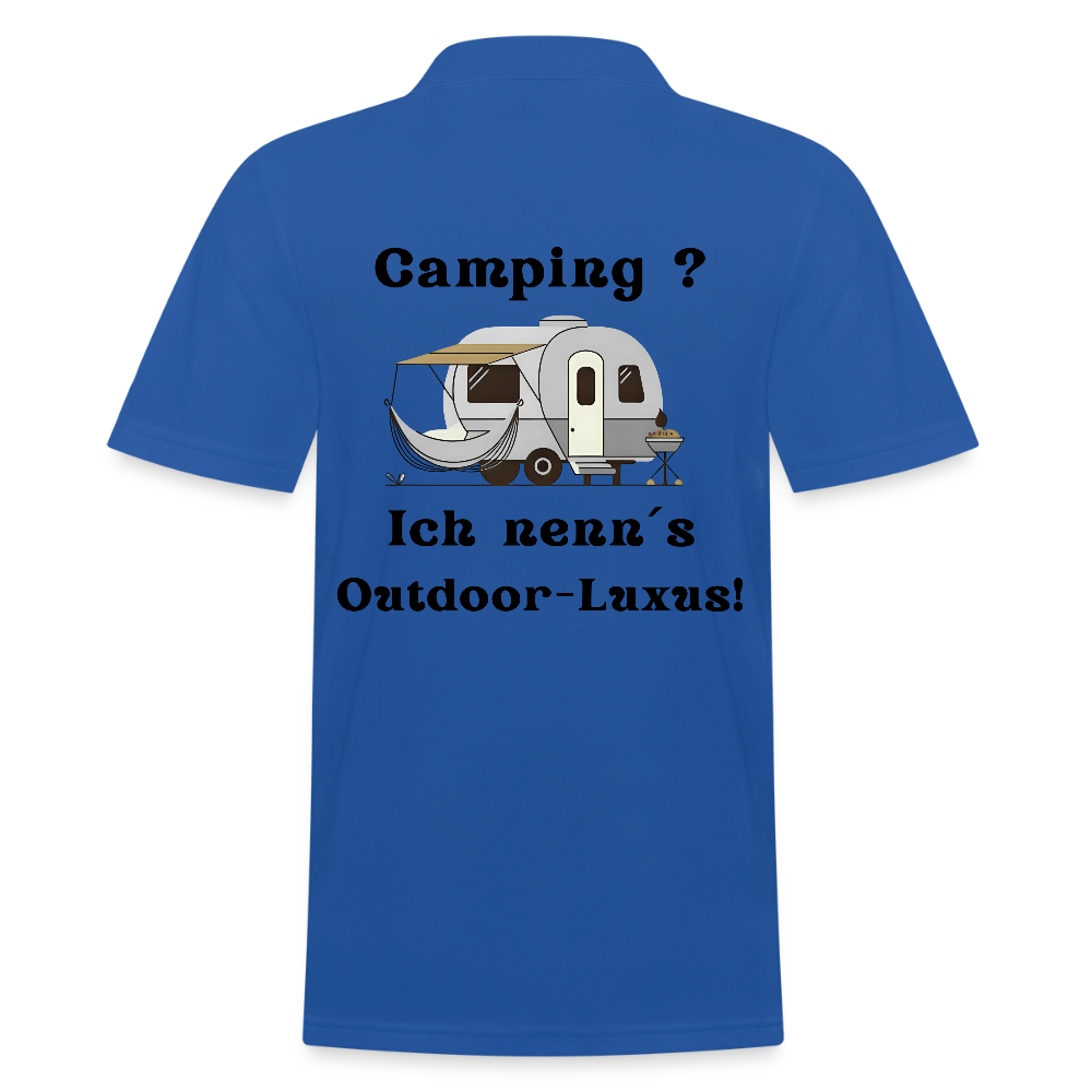 Camping? Ich nenn´s Outdoor - Luxus! | Männer Poloshirt - Royalblau