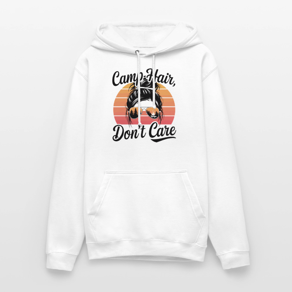 CAMP HAIR, DON´T CARE | Unisex Hoodie - Weiß