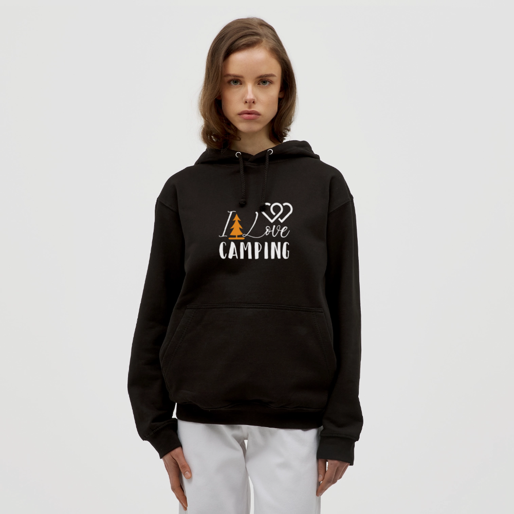 I LOVE CAMPING | Unisex Hoodie - Schwarz
