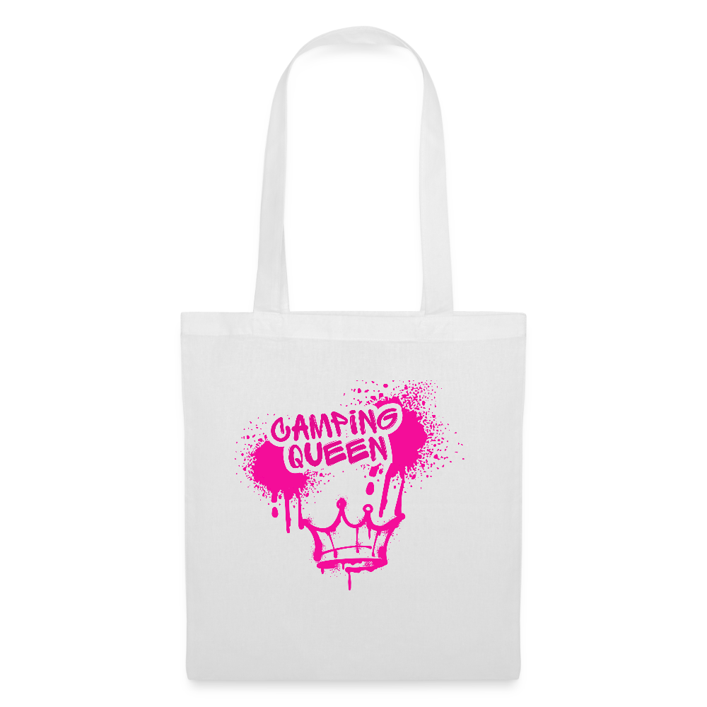 CAMPING QUEEN | Stoffbeutel - Weiß