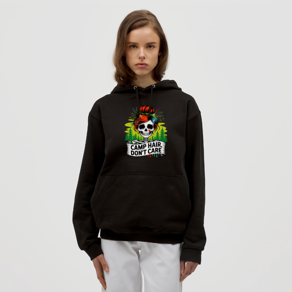 CAMP HAIR, DON´T CARE | Unisex Hoodie - Schwarz