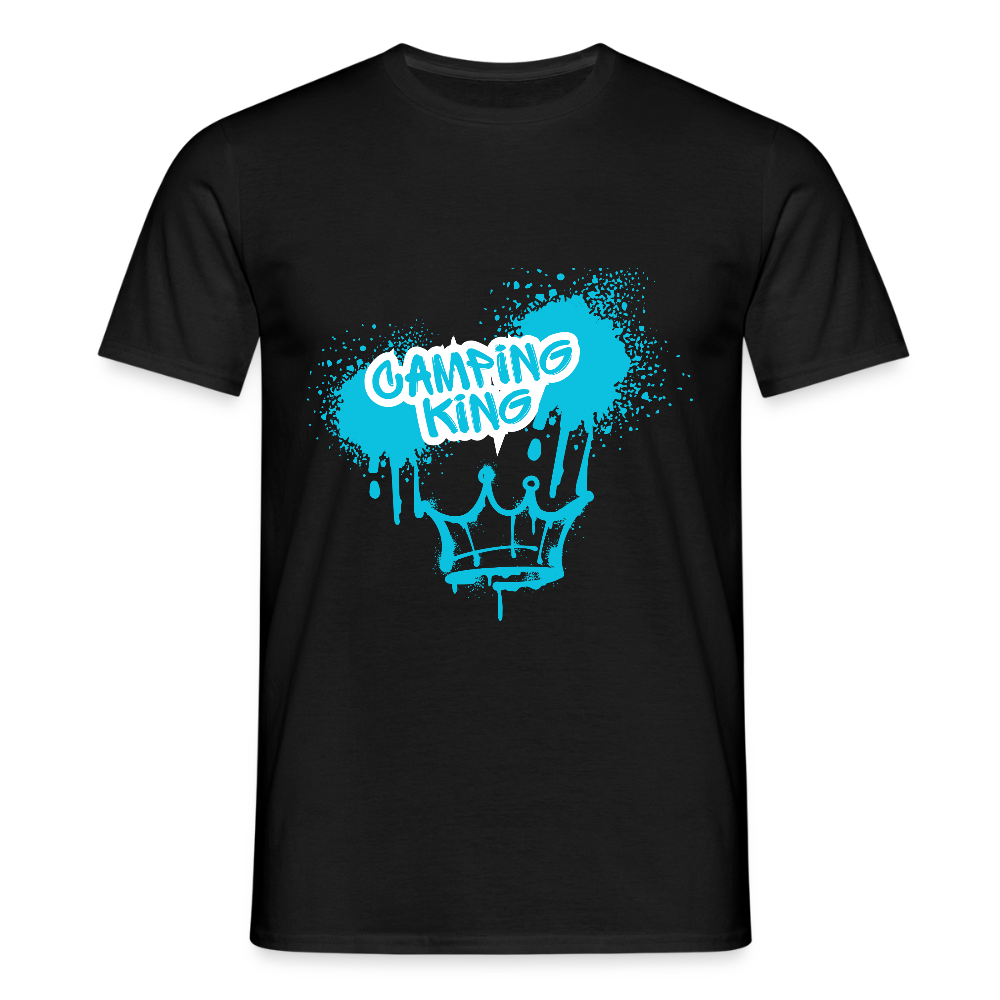 CAMPING KING | Männer T-Shirt - Schwarz