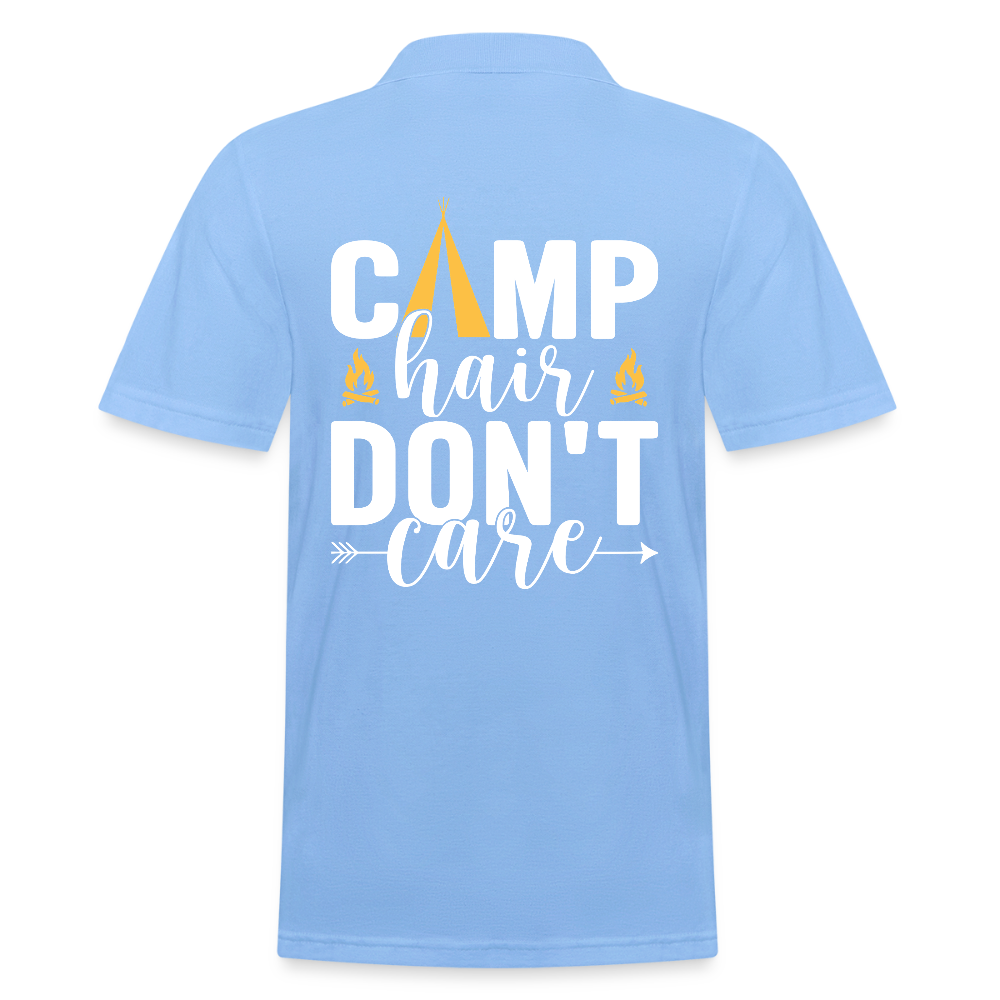 CAMP HAIR DON´T CARE | Männer Poloshirt - Himmelblau