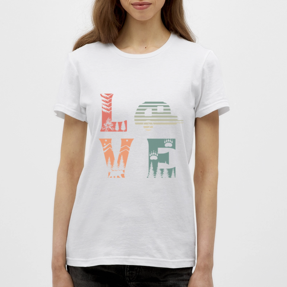 LOVE | Frauen T-Shirt - Weiß