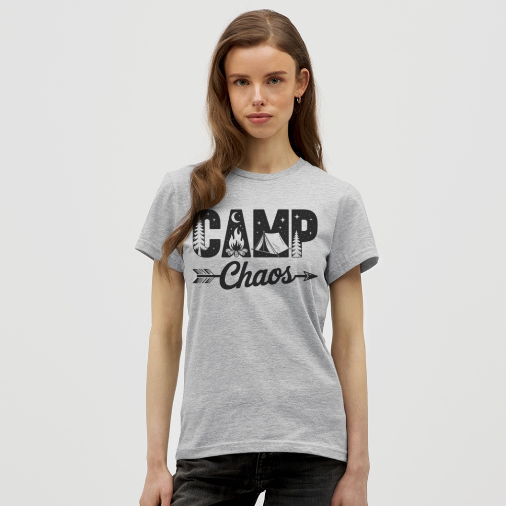 CAMP CHAOS | Frauen T-Shirt - Grau meliert