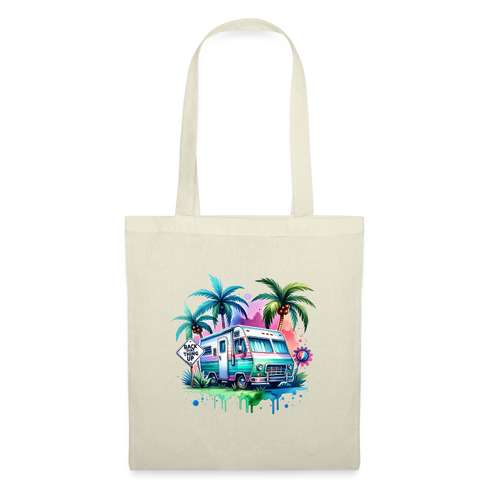 Wohnmobil unter Palmen | Stoffbeutel - Natur