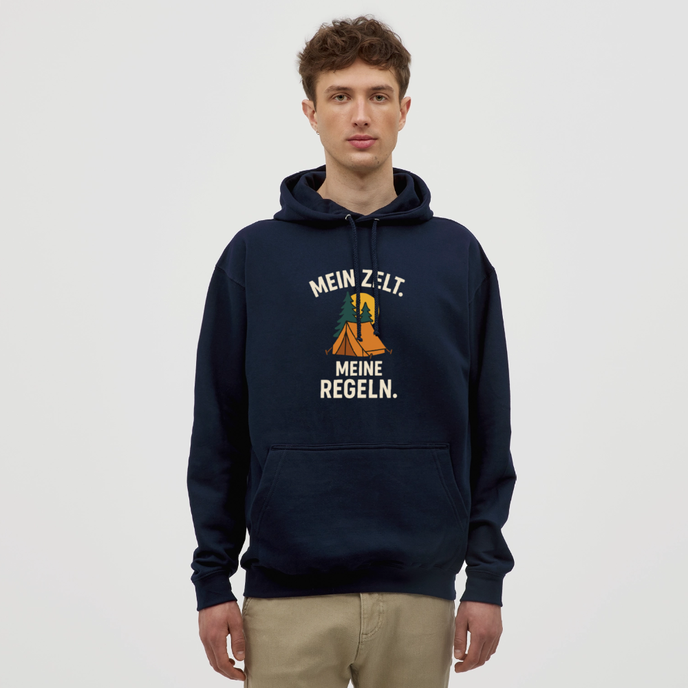 Mein Zelt. Meine Regeln | Unisex Hoodie - Navy