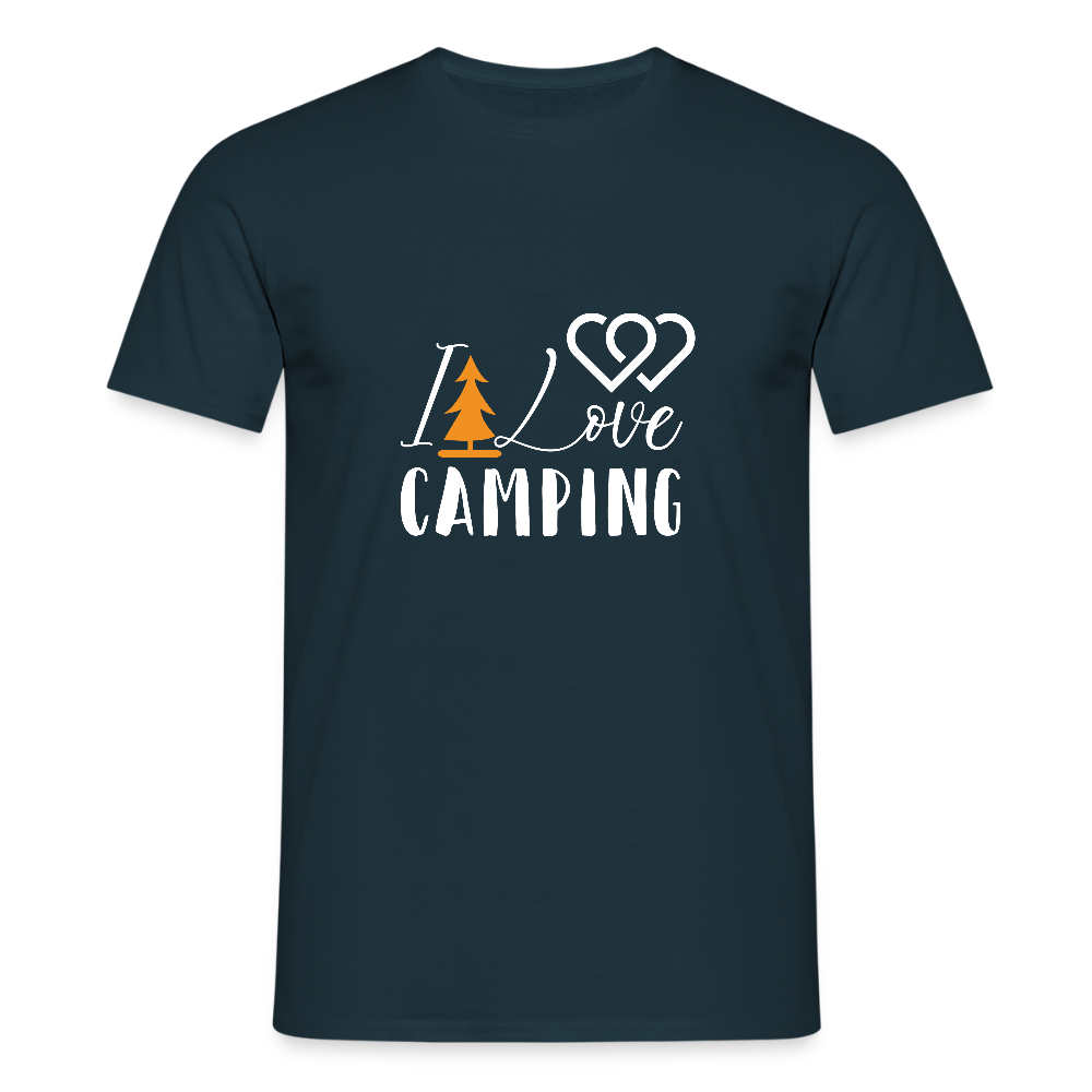 I LOVE CAMPING | Männer T-Shirt - Navy