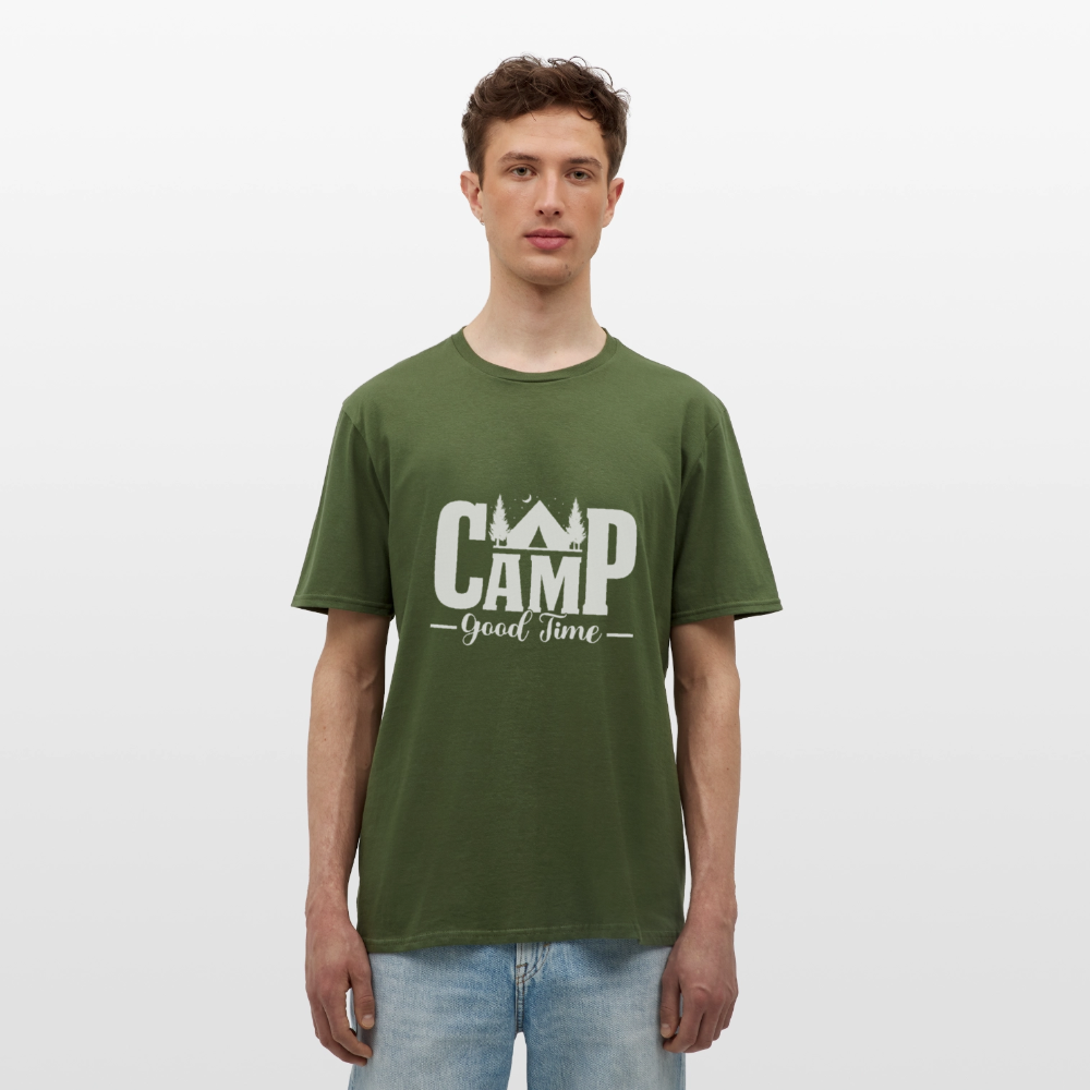 CAMP -GOOD TIME- | Männer T-Shirt - Militärgrün