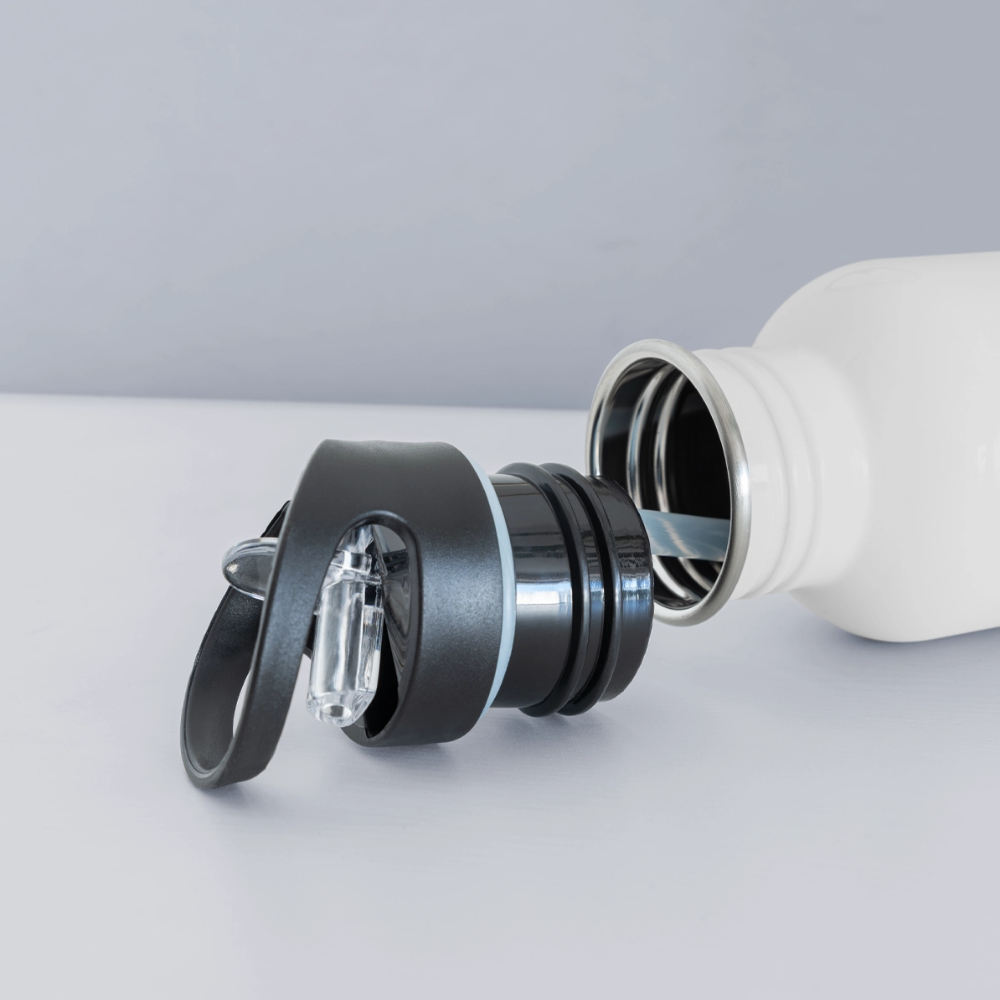 THE MOUNTAINS ARE CALLING | Trinkflasche - Weiß