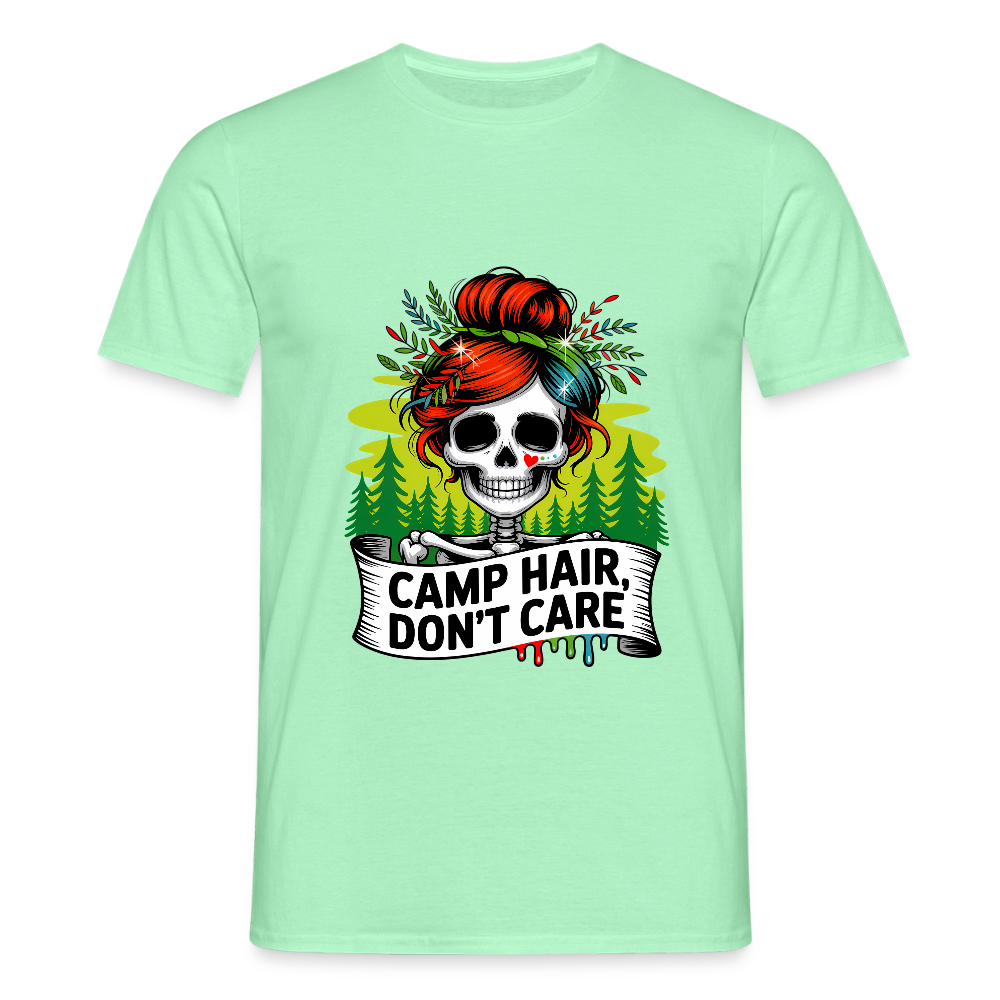 CAMP HAIR, DON´T CARE | Männer T-Shirt - Mintgrün