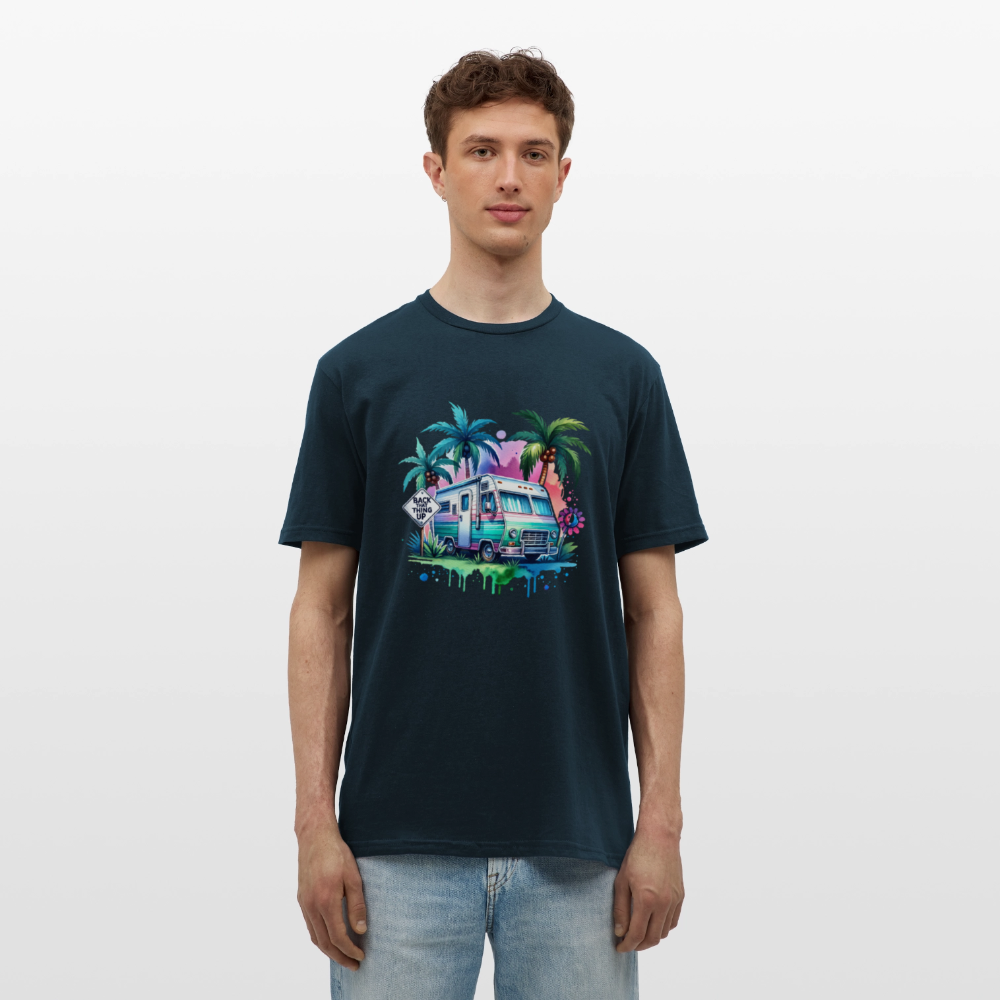 Wohnmobil unter Palmen | Männer T-Shirt - Navy