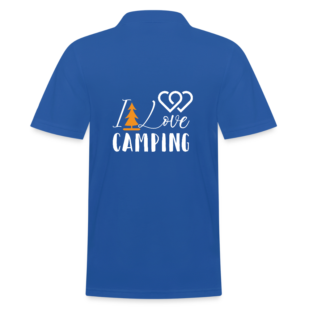 I LOVE CAMPING | Männer Poloshirt - Royalblau