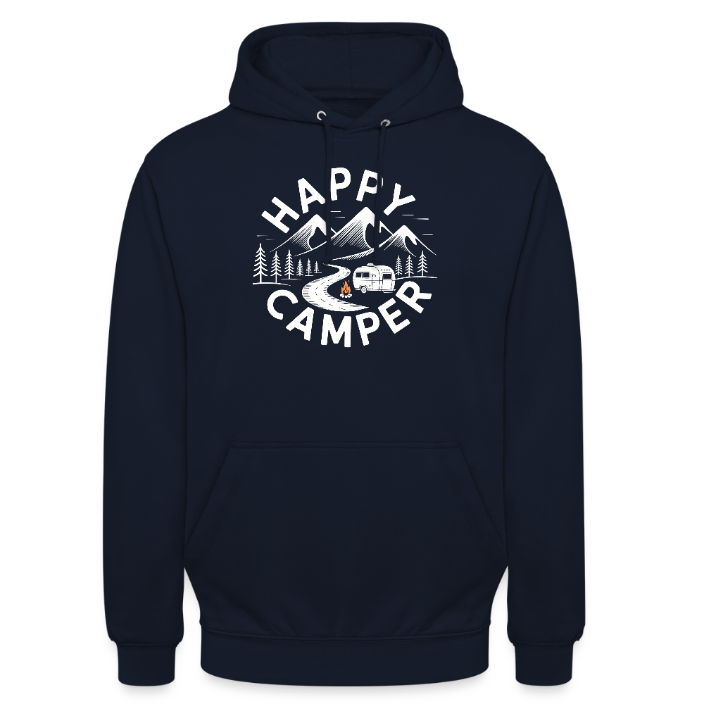 HAPPY CAMPER | Unisex Hoodie - Navy