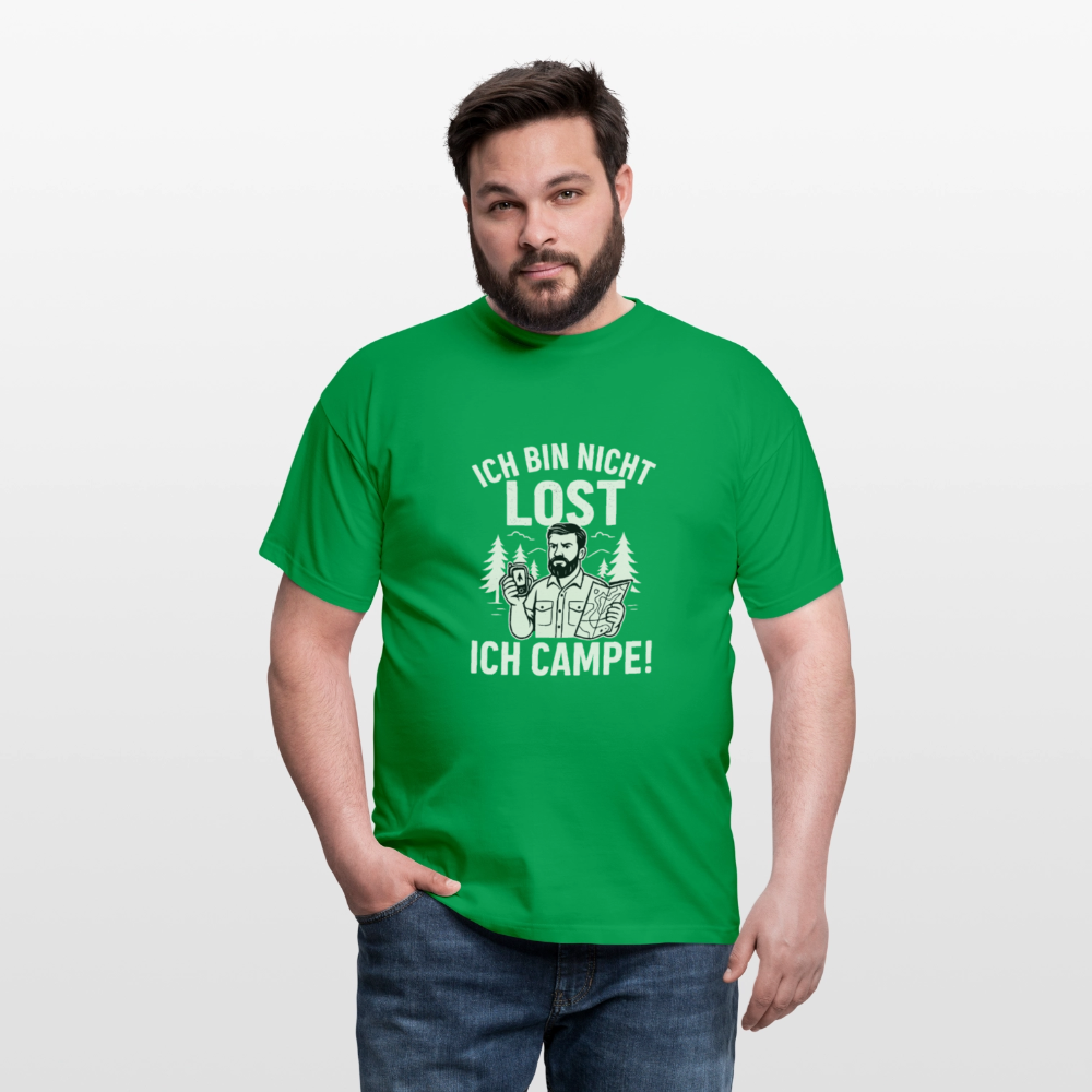 Ich bin nicht lost - ICH CAMPE! | Männer T-Shirt - Kelly Green