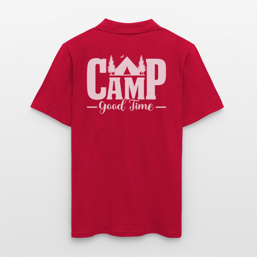CAMP -GOOD TIME- | Männer Poloshirt - cherry red