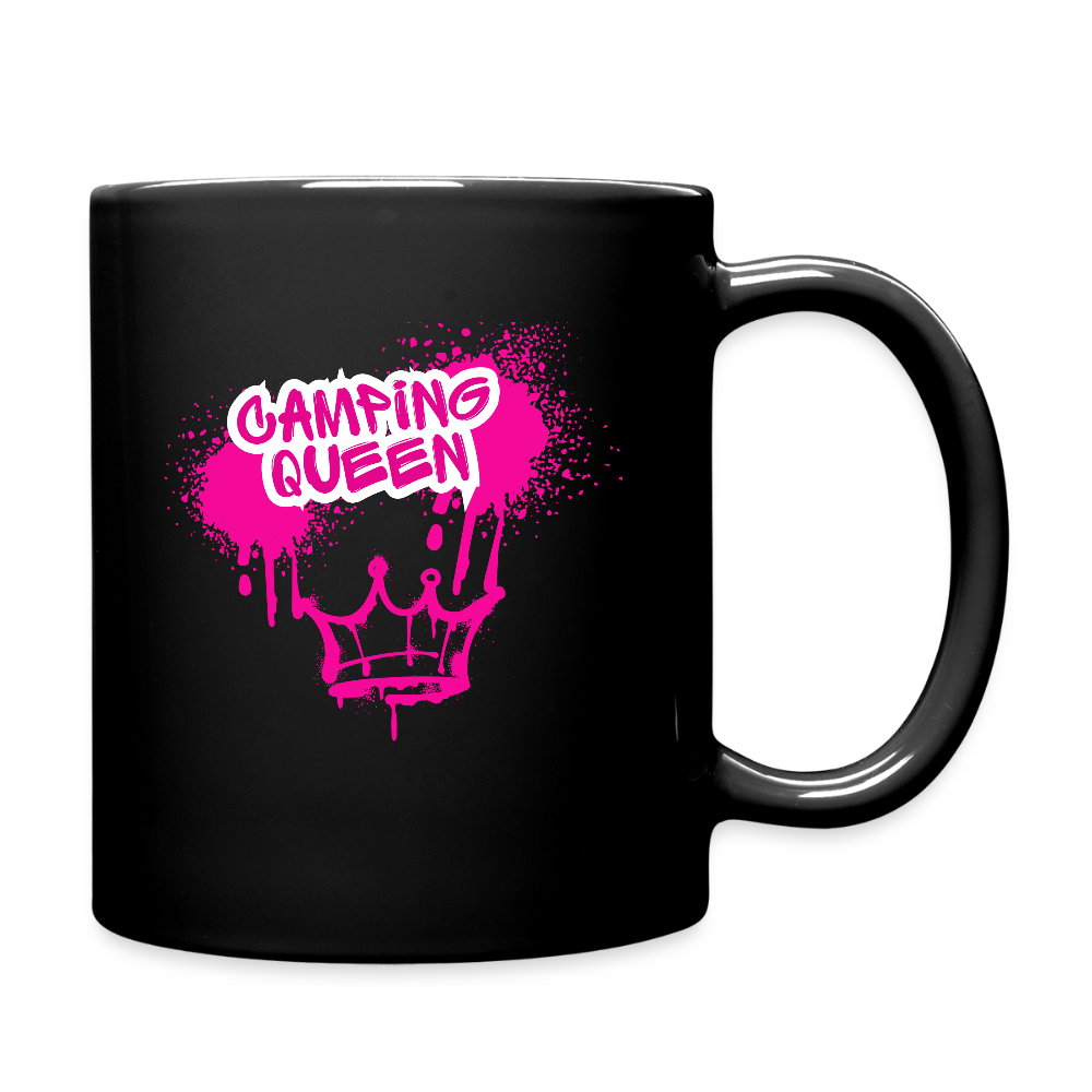 CAMPING QUEEN | Tasse einfarbig - Schwarz