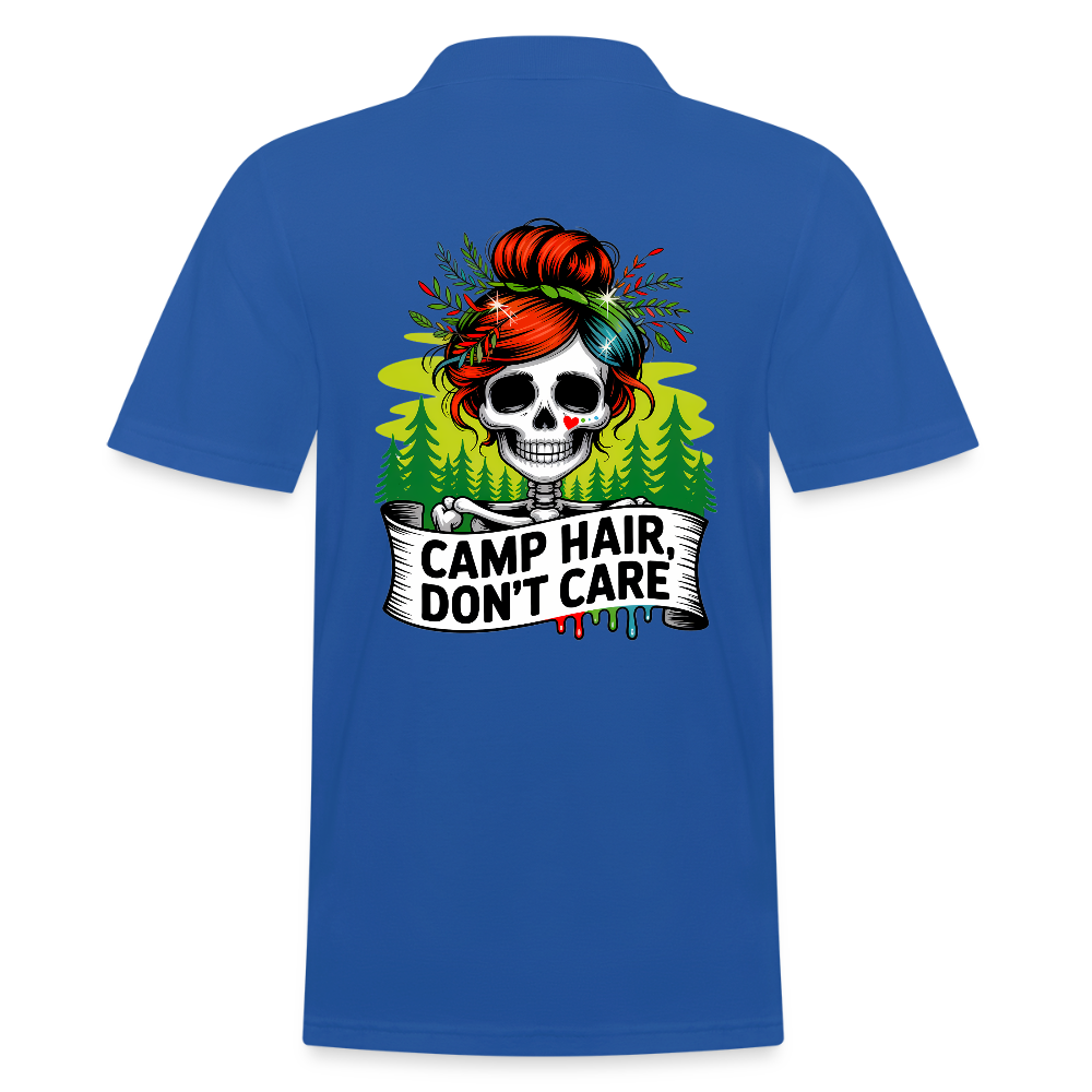 CAMP HAIR, DON´T CARE | Männer Poloshirt - Royalblau